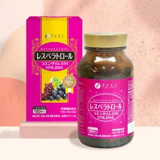Resveratrol + Coenzyme Q10 + EPA & DHA Capsules 180 Capsules