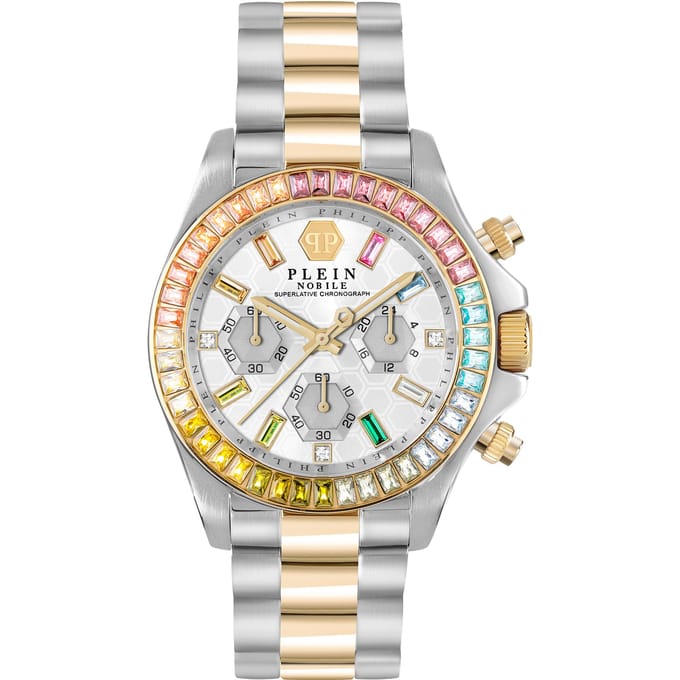 Philipp Plein - Dames Horloge Nobile Chronograph - Zilver