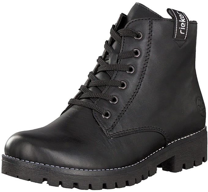 Rieker dames veterboot zwart