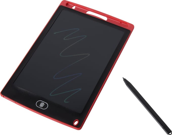 Zoem - 8,5 inch Elektronisch Tekenbord Rood met Pen - Toverlei - Tablet - Tekenen