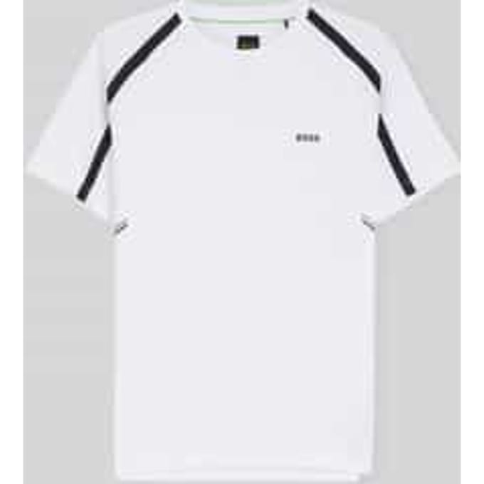 slim fit sport T-shirt met logo-opschrift