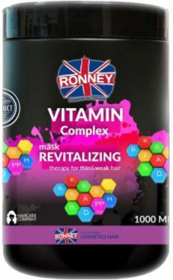 RONNEY Vitamin Complex Revitalizing Masker 1000ml - Haarmasker - Intensief Haar Masker