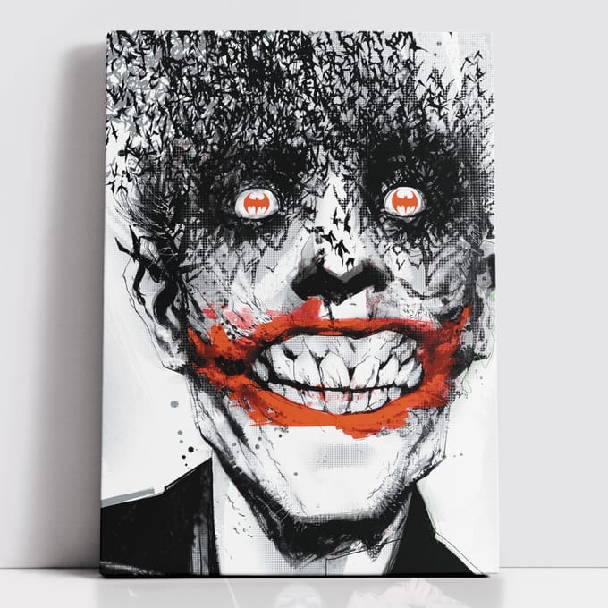 Decorsome x Batman Jock - The Joker Rectangular Canvas - 20x30 inch