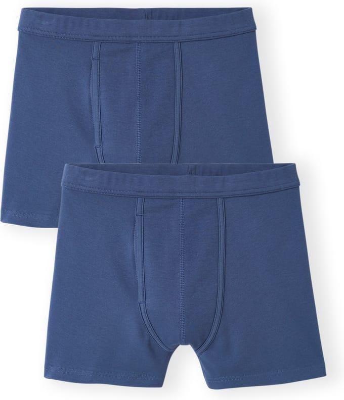 Damart - Set van 2 open boxershorts - Heren - Blauw - (94-101) L