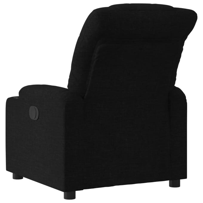 vidaXL - Fauteuil - verstelbaar - stof - zwart
