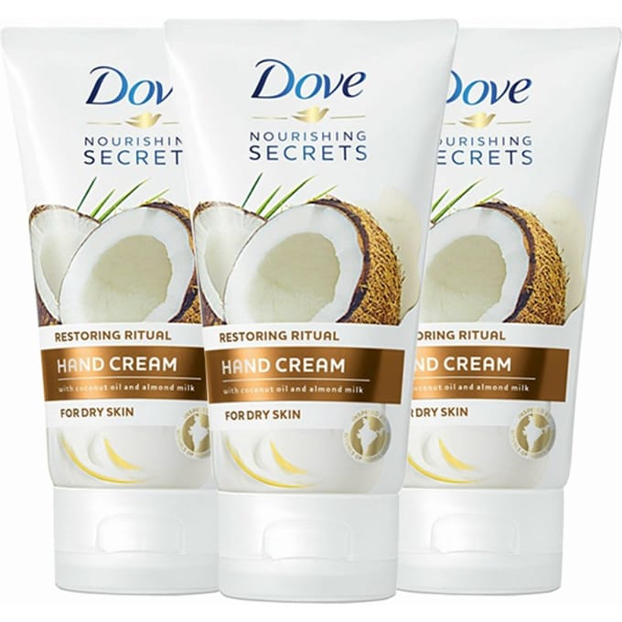 Crème pour les mains - DOVE - Nourishing Secrets - Huile de noix de coco - Lait d'amande - 75ml
