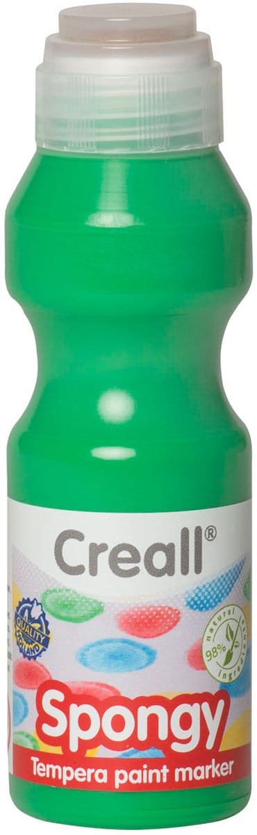 Creall verfstift groen - Spongy 70ml kinderverf ergonomisch.