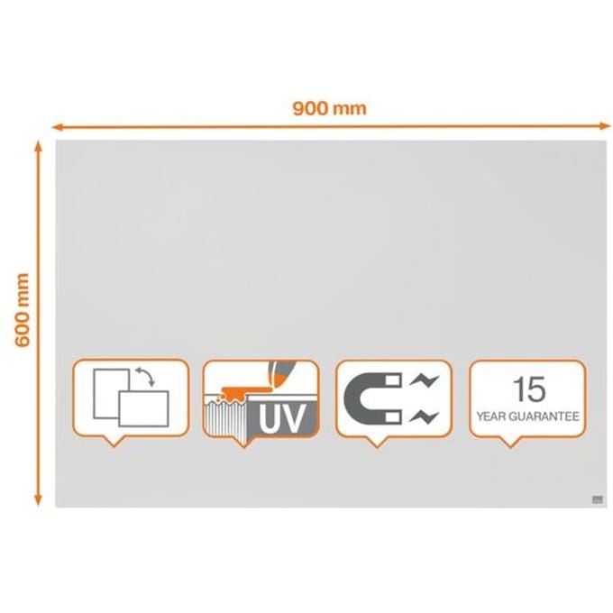 Nobo Infinity Frameloos Magnetisch Whiteboard 90 x60 cm - Wit