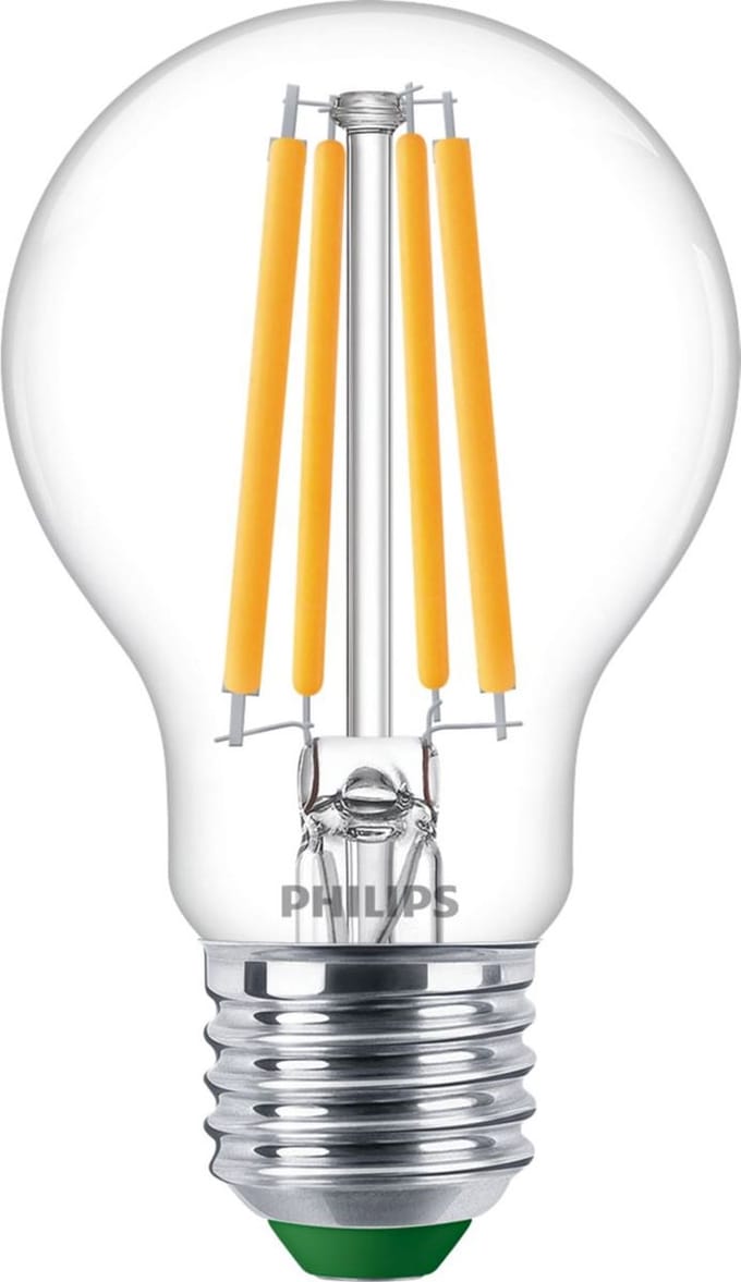 Philips MASTER LED Lamp Ultra Efficient E27 Peer Helder 4W 840lm - 827 Zeer Warm Wit | Vervangt 60W