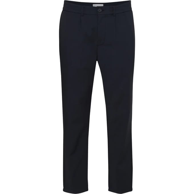 Casual Friday Chino met elastische tailleband en smalle pasvorm