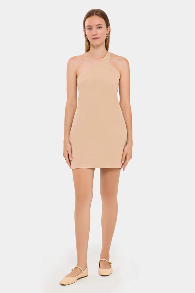One-Shoulder Bodycon Mini Jurk