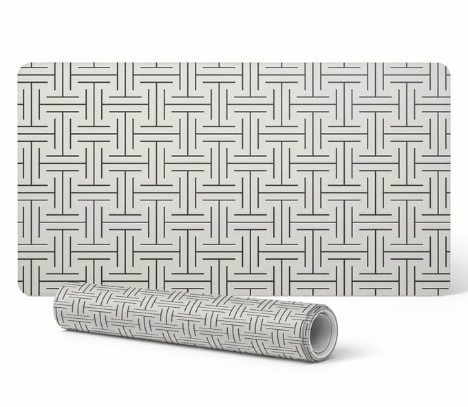 Bureaubeschermer met geometrisch ruitpatroon, 100x50 cm