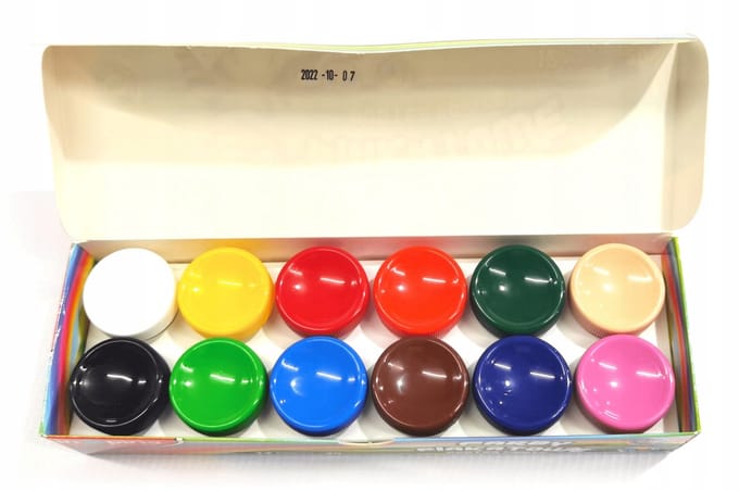 Schemat Plakkaatverf Set - 12 Kleuren x 20 ml