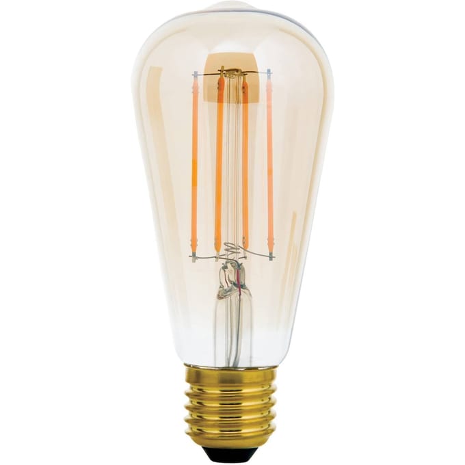 ORION LED rustieke lamp E27 ST64 6W amber 2.200K dimbaar