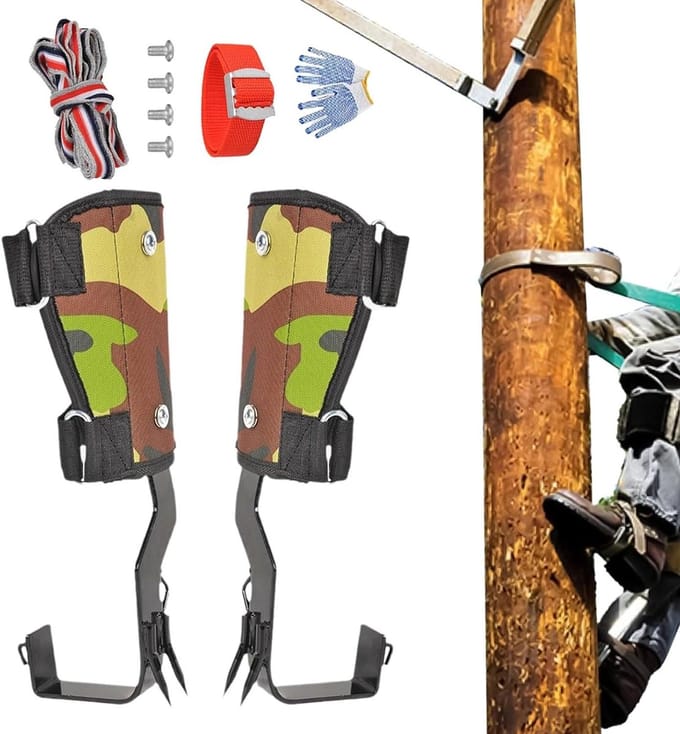 Boomklim Set - Klimuitrusting - Veilig Klimmen - Stabiele Stevigheid - 2.2 kg - Universeel