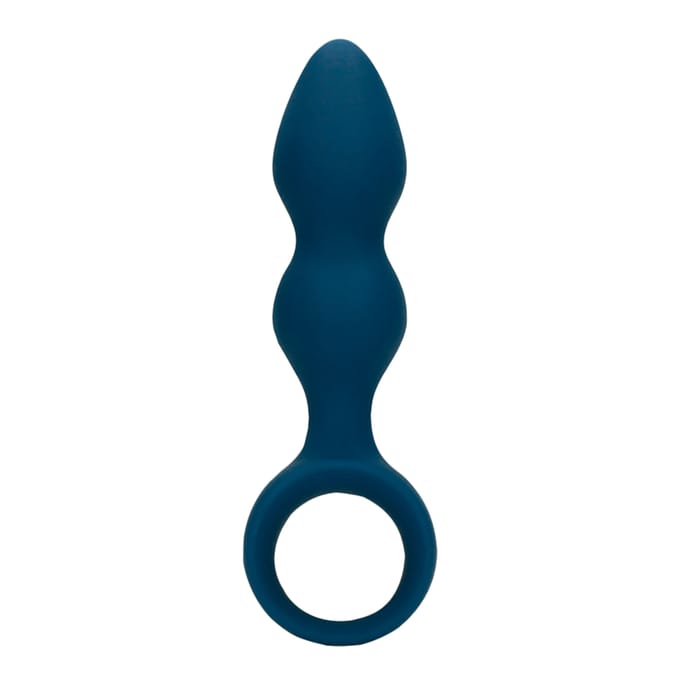 Teardrop Shaped Anal Plug - Medium - Baltic Blue