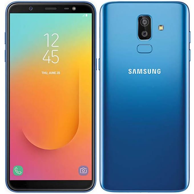 Gerenoveerde Samsung Galaxy J8 J810F On8 Dual SIM 3GB RAM 32GB ROM 6.0  16MP 4G Octa-core Mobiele Telefoon Met Dual SIM Simple Set blauw