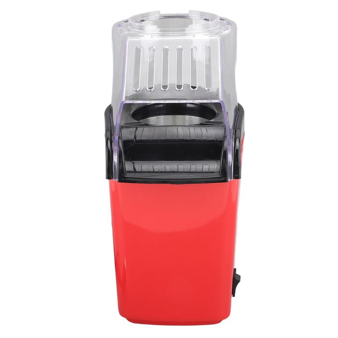 Popcorn Maker 1200W Zonder Olie Snel Poppen Eénknopsbediening Elektrische Hete Lucht Popcornmachine voor L(for 6.5-9kg) white
