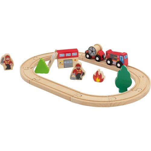 lupilu Houten treinset (Brandweer)
