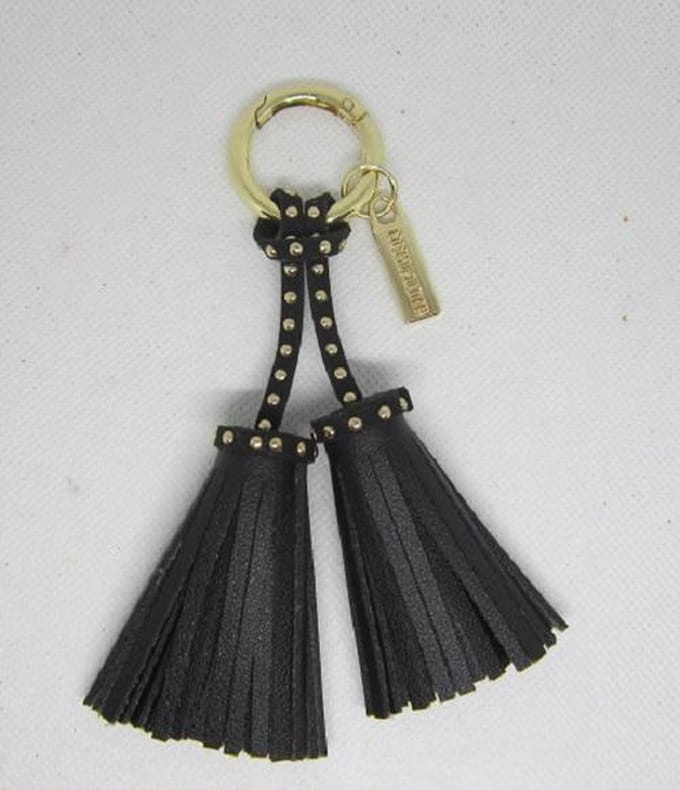 Sleutelhanger Cosmopolitan zwart/goud studs