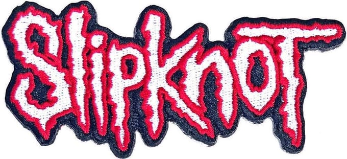 Slipknot - CutOut Logo Red Border Patch - Multicolours