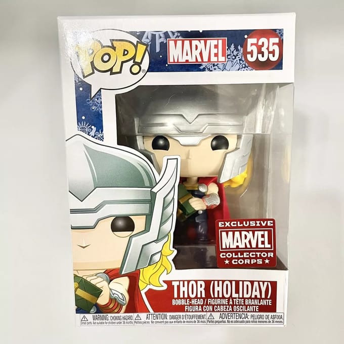Funko Pop! Marvel: Holiday Classic Thor #535 (Collector Corps Exclusive) [Condition: 7.5/10]