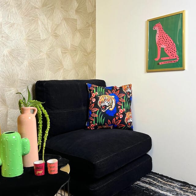 Gek op kussens! Sierkussen tiger style | 45 x 45 cm | katoen/polyester