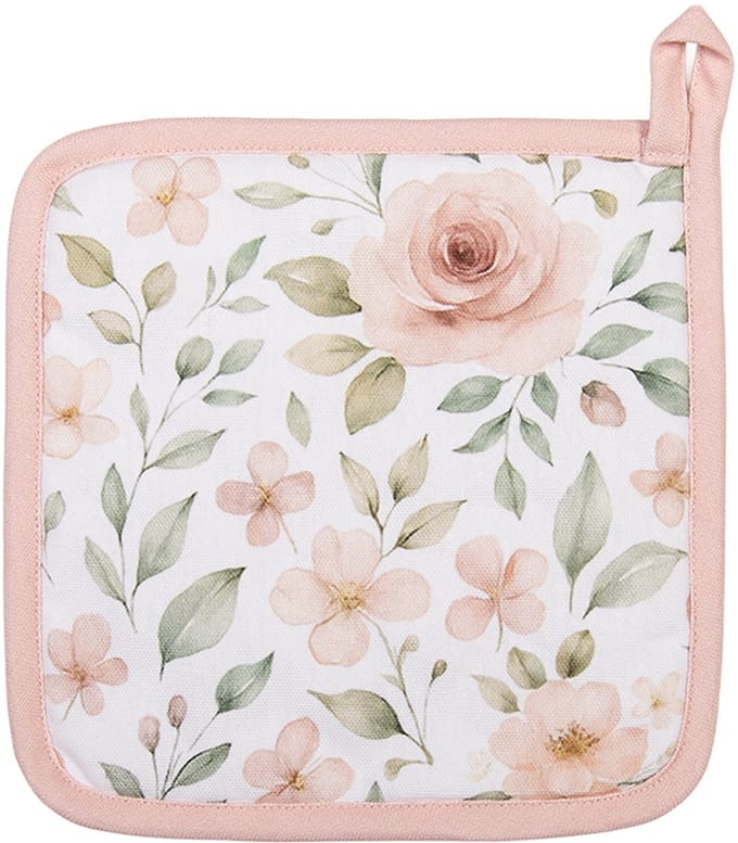 Clayre & Eef Pannenlap 20x20 cm Beige Katoen