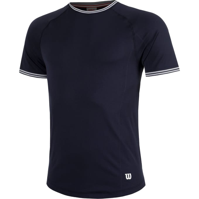 Wilson Court Performance Crew T-shirt Heren-Donkerblauw