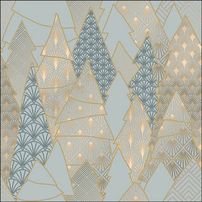Ambiente - Lunch servetten - Luxury Trees Mint