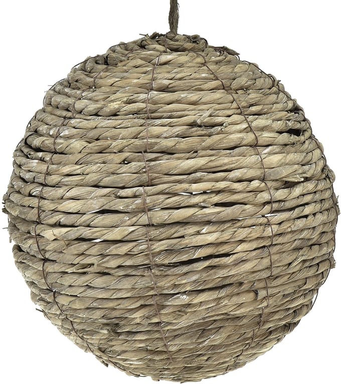 Bol voor het ophangen van strobal grijs gewassen Ø25cm