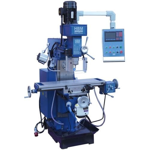 HBM Professionele Universele Freesmachine 60 met 3 assig LCD digitaal uitleessysteem