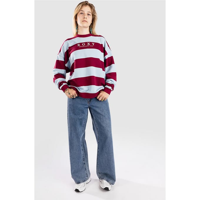 Roxy Strictly Stripes Oversized Sweater blauw