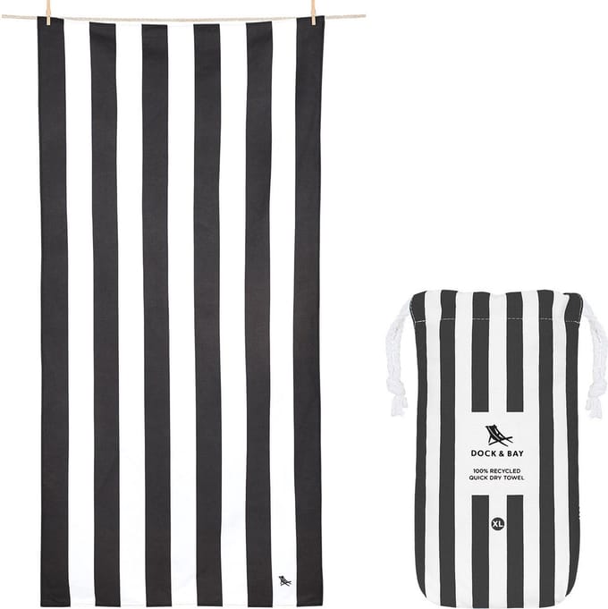 Dock & Bay Cabana - Strandlaken - Extra Large - ( 200x90cm ) - Kamari Charcoal