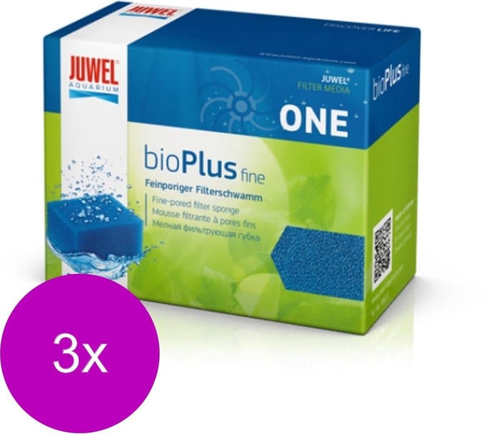 Juwel Bioplus Fine One - Filtermateriaal - 3 x Blauw 2 stuks
