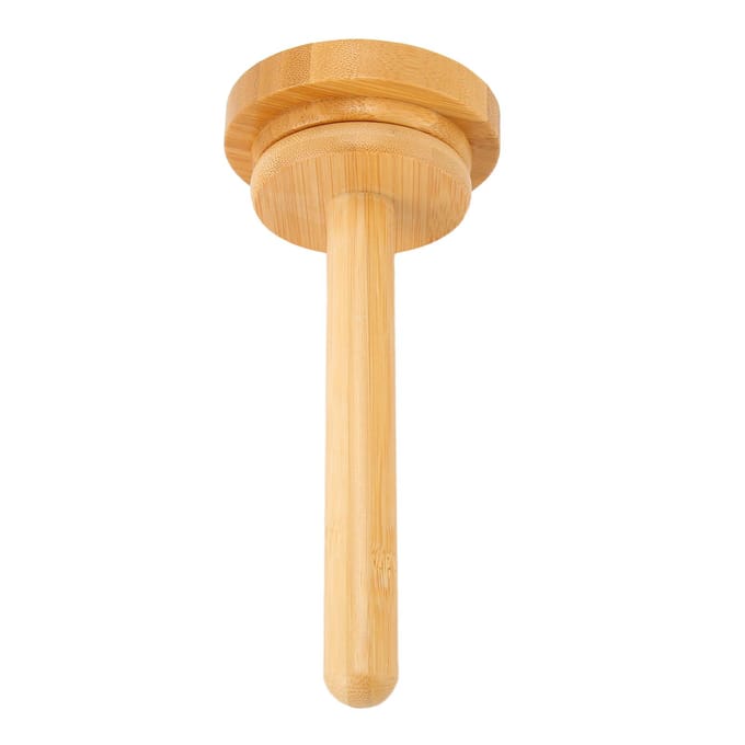Houten Garenhouder Gladmakend Stevig Stabiele Basis Eenvoudige Bediening Afneembare Garenspindelhouders voor beige