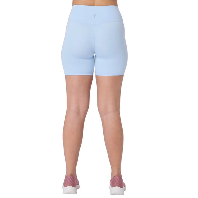 Skechers Goflex Slim 6' Fietsbroek Polyester Dames Zilveren Sportbroek