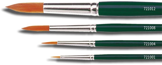 Rondborstel Hobby-lijn Basic, nylon, grootte 4