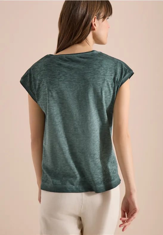 Shirt van geverfde jersey