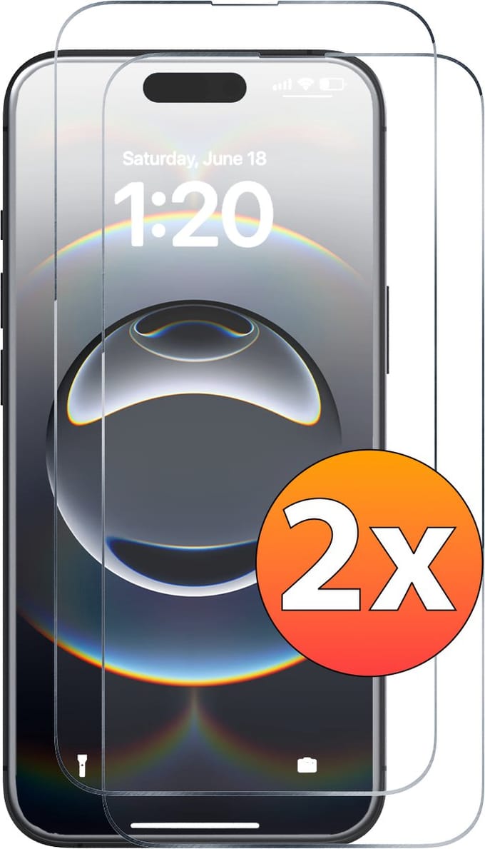 Screenprotector - Geschikt voor iPhone 16e/17e Tempered Glass - 2 stuks Extra Sterk – beschermglas