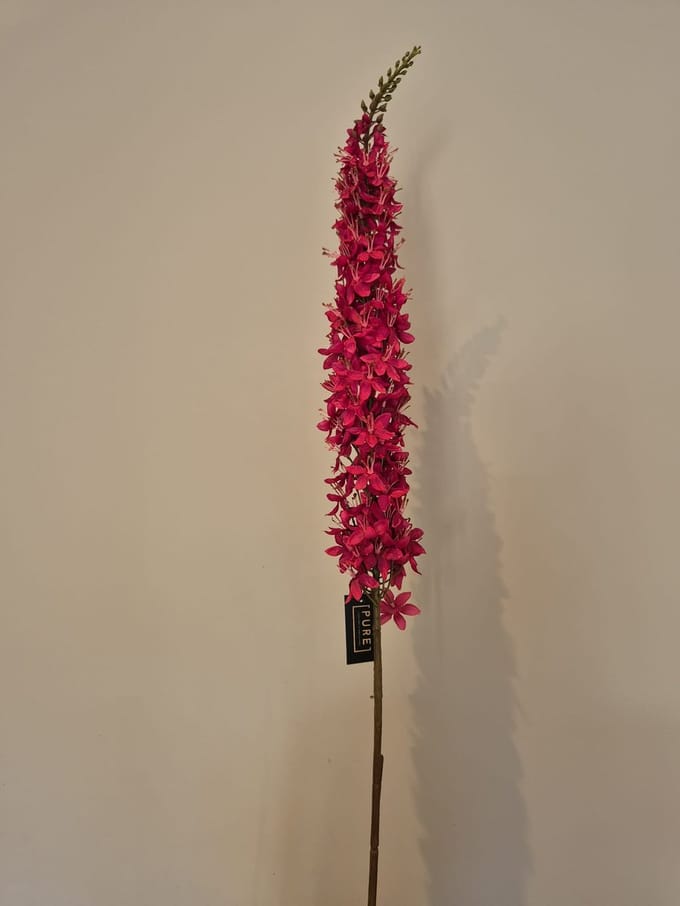 Zijde Bloem Eremurus - Roze - Kunst - 109 cm - Decoratie Bloemen