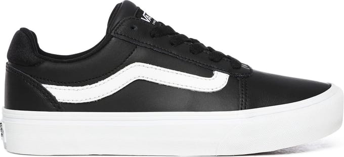 Vans Ward Deluxe Dames Sneakers - (Tumble) Black/White