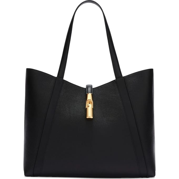 FURLA Leren shopper Goccia Tote Bag Nero zwart