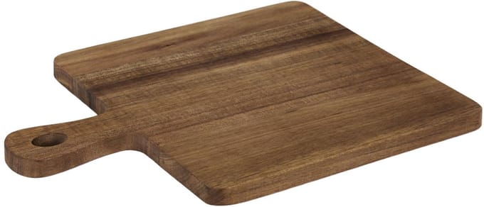 Home Deco Factory Serveerplank - acacia hout - D20 cm - vierkant - borrelplank/kaasplank