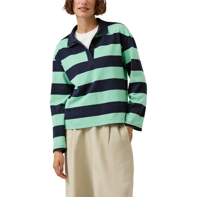 Loose fit Poloshirt van puur katoen