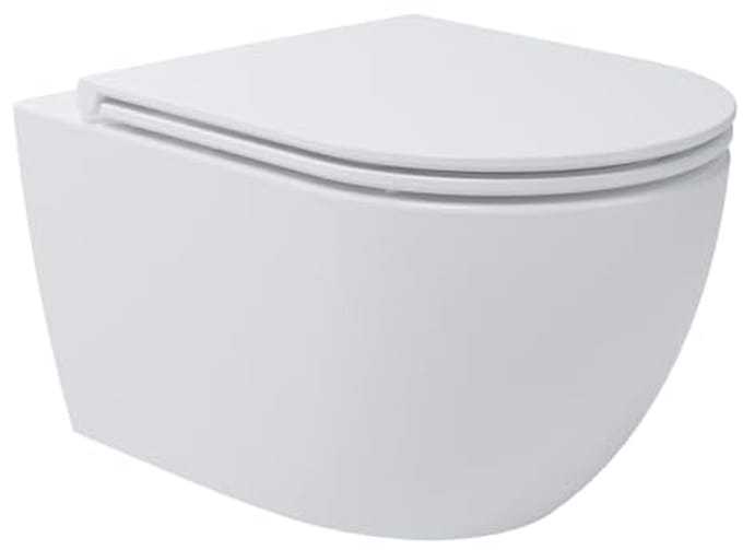 Hangtoilet zonder spoelrand met Tornado-spoeling en SoftClose WC-bril