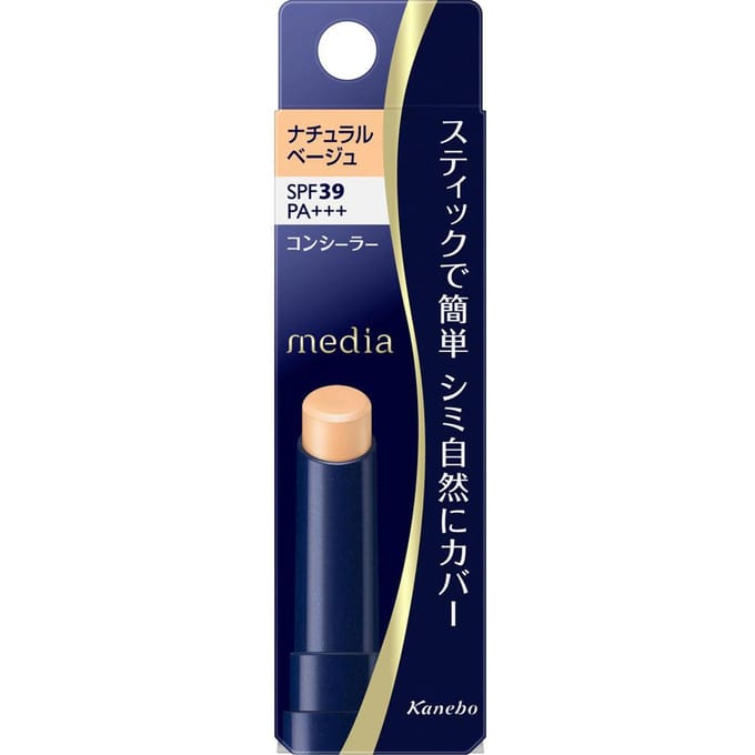 Kanebo - Media Stick Concealer R UV SPF 39 PA+++ Natural Beige - 3g
