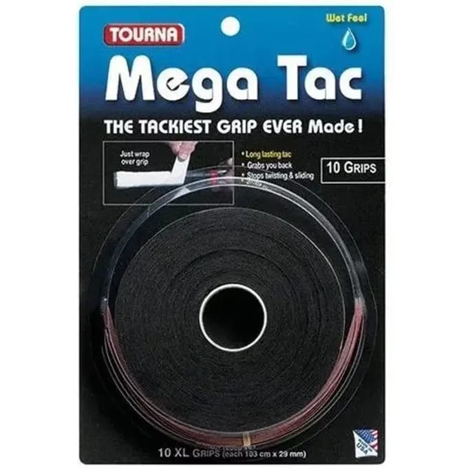 Set van 10 tennis overgrips Tourna Mega Tac