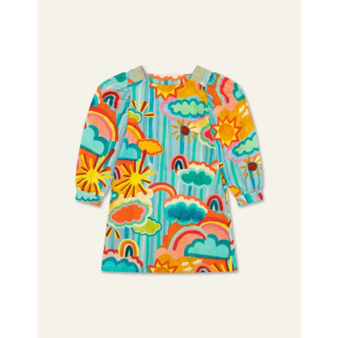 Oilily Deedjee Jurk- maat116/6yr Blauwprint