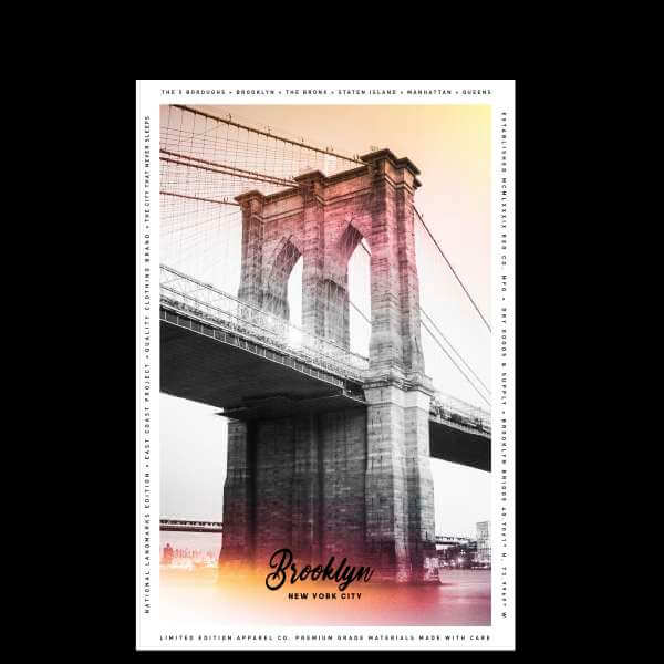 Brooklyn Bridge Men's T-Shirt - Black - M